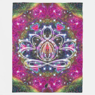 Couverture Polaire Zen Lotus atmosphérique