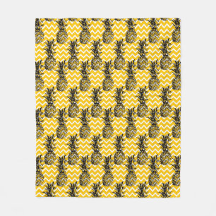Couverture Polaire Zigzags d'ananas