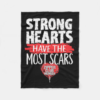 Couverture Polaire Zipper Club Membre Open Heart Surgery Survivor