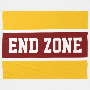 Couverture Polaire ZONE DE BOUT Bold Deep Red Yellow Orange White Str