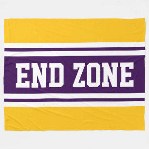 Couverture Polaire ZONE D'EXTRÉMITÉ Profonde Violet Orange Blancs