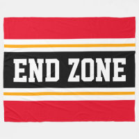 ZONE FIN Bright Red Jaune Black Football Stripes