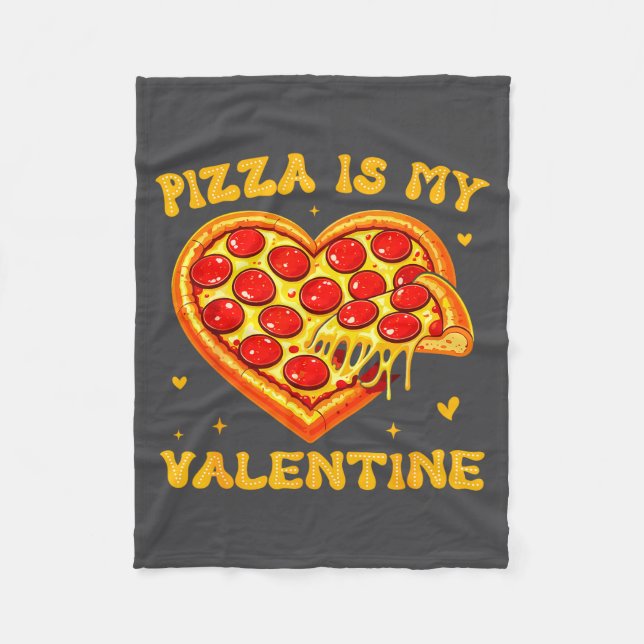 Couverture Polaire Zza Is My Valentine Funny Valentines Day Heart  (Devant)