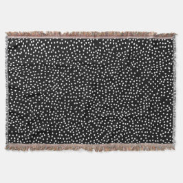 Couverture Polka Pote Abstraite moderne noir et blanc