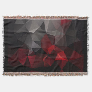 Couverture Polygonal, noir et rouge