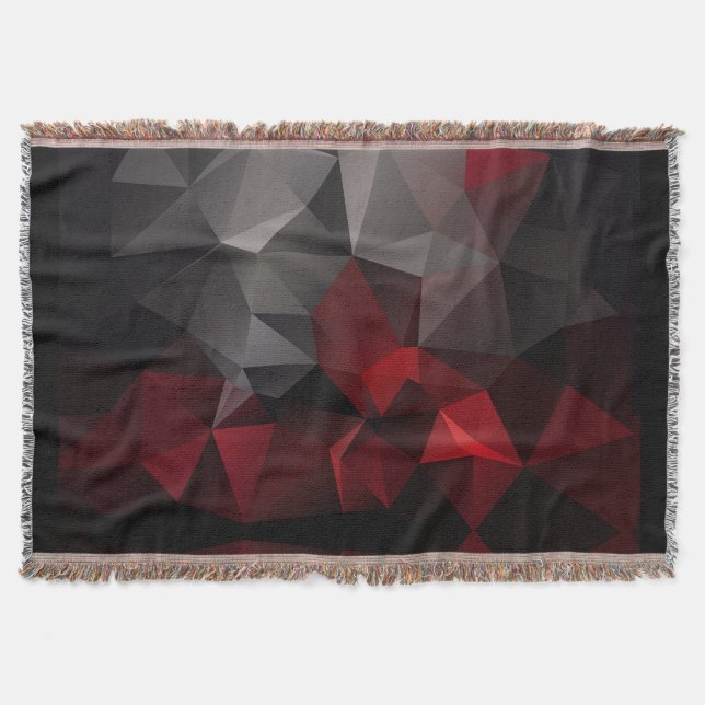 Couverture Polygonal, noir et rouge (Devant)