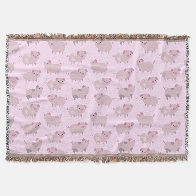 Couverture Portes et Motifs pour bébés roses mignons (Devant)