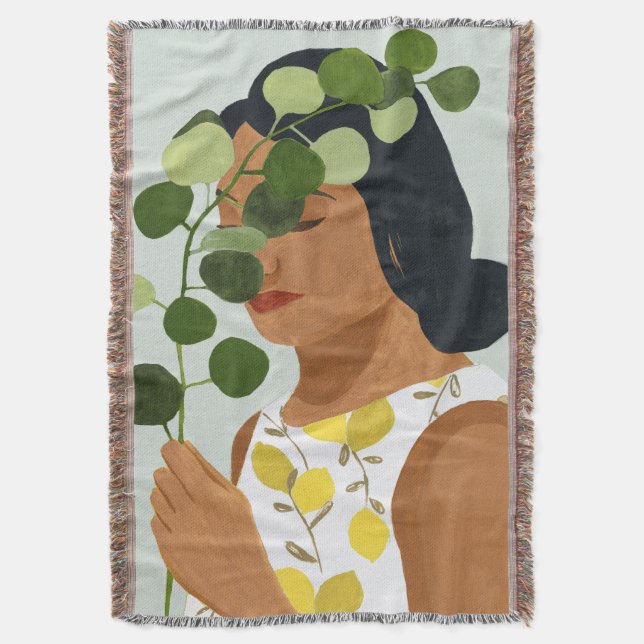 Couverture Portrait de botanique - femme avec la verdure (devant Vertical)
