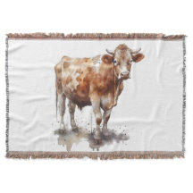 Portrait de vache de ferme rustique
