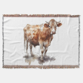 Couverture Portrait de vache de ferme rustique
