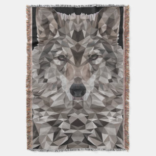Couverture Portrait géométrique du loup gris