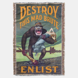 Couverture Poster vintage de la Première Guerre Mondiale - Dé