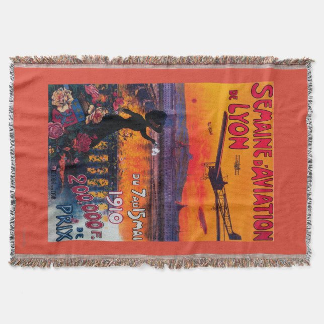 Couverture Poster vintage de l'aviation De Lyon de d de (Devant)