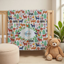 Art populaire scandinave Monogramme Motif Boho Mod