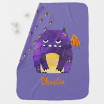 Cute personnalisées monstre bébé Baby Blanket