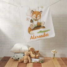 Mignonne bébé fox Baby Blanket