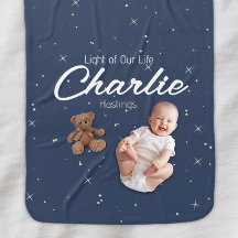 Nom du bébé Faire-part couverture personnalisée av