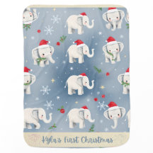 Personalized Baby Elephants, Festive Gifts Nursery