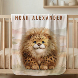 Couverture Pour Bébé Safari Mignon Zuberi Le Léopard Doux Nom Crèche