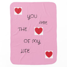Taffy Color Baby Blanket avec le coeur