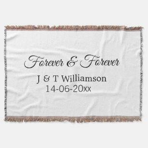 Couverture Pour toujours & à jamais ajouter nom couple date a