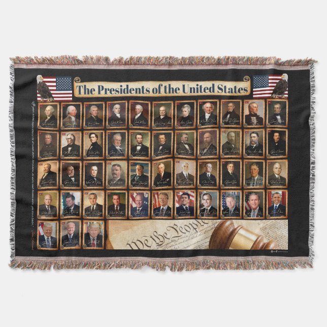 Couverture Président des États-Unis Jeter Blanket (Devant)