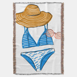 Couverture Profitez du soleil - maillot de bain bleu