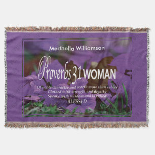 Couverture Proverbes floraux personnalisés 31 Femme