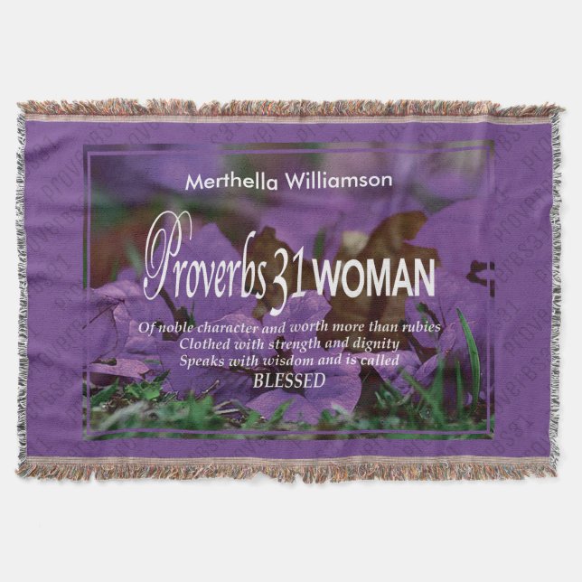 Couverture Proverbes floraux personnalisés 31 Femme (Devant)