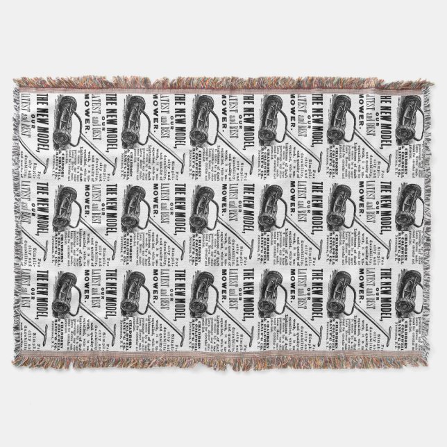 Couverture Publicité vintage tondeuse à gazon (Devant)