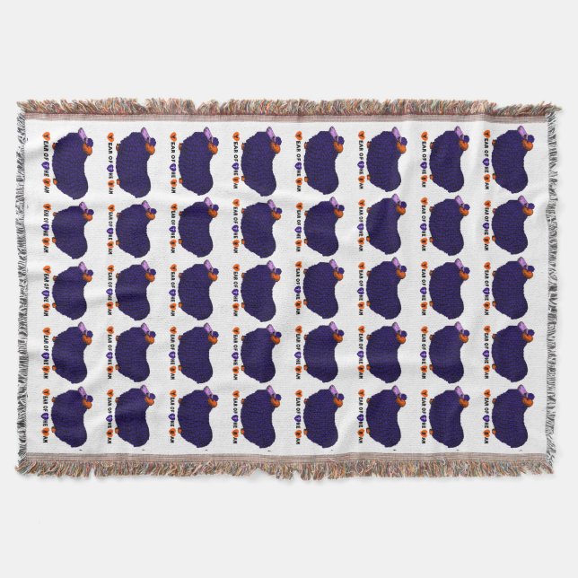 Couverture Purple Ram Chinois Année Zodiac Jetez la couvertur (Devant)