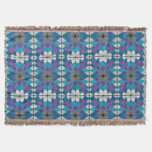 Couverture Rayon en verre de teint bleu et violet