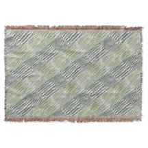 Rayures vertes tribales motif abstrait 