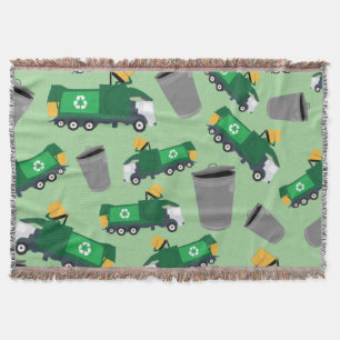 Couverture Recyclage Motif de camion-poubelle