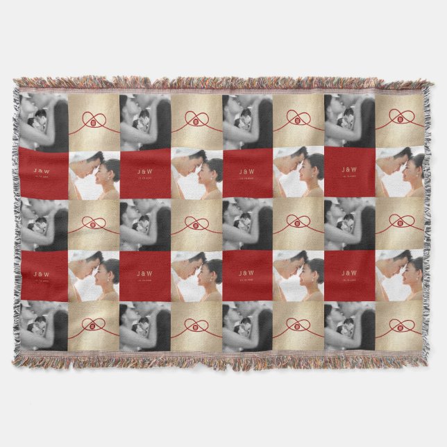 Couverture Red Knot Union Double Bonheur Mariage chinois (Devant)