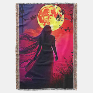 Couverture Red Moon Shadow Woman Conception de mystère
