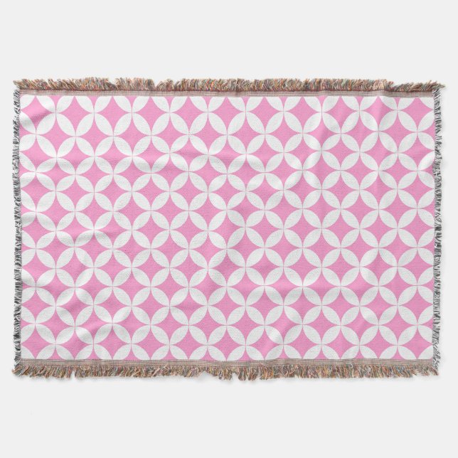 Couverture Répéter les quarts de cercle style motif rose (Devant)