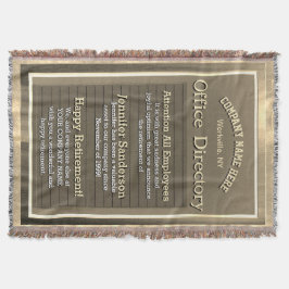 Couverture Retrait Vintage personnalisé