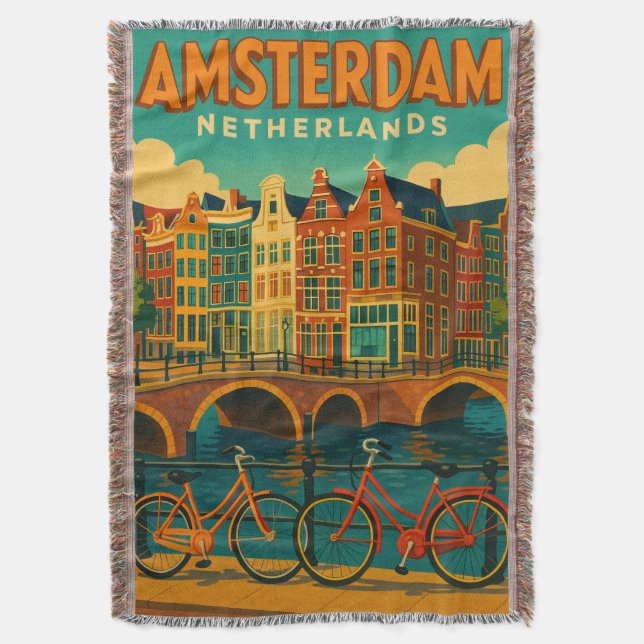 Couverture Rétro Amsterdam Pays-Bas (devant Vertical)