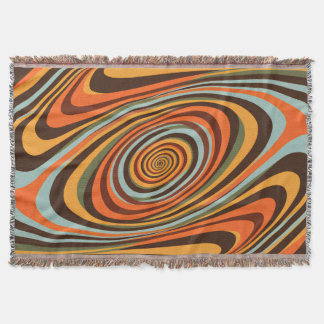 Couverture Retro Groovy Swirl Pattern 70s Psychedelic Vortex