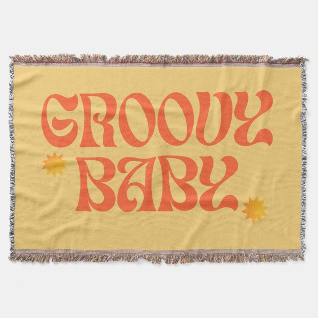 Couverture Retro les années 70 moutarde Orange Hippie Super b (Devant)