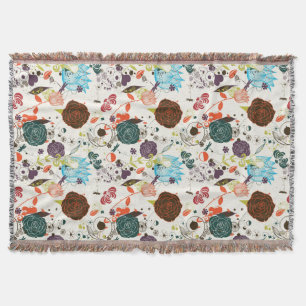 Couverture Rétro motif floral 2