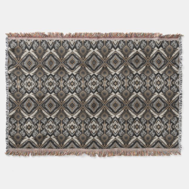 Couverture Rhomb Beige Texture (Devant)