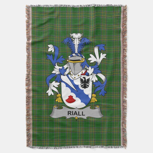 Couverture Riall irlandais ou Ryle Manteau d'armoiries Family (devant Vertical)