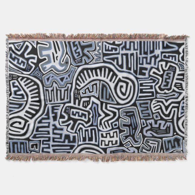 Couverture Rituel Chamanique Peyote Mola (Devant)