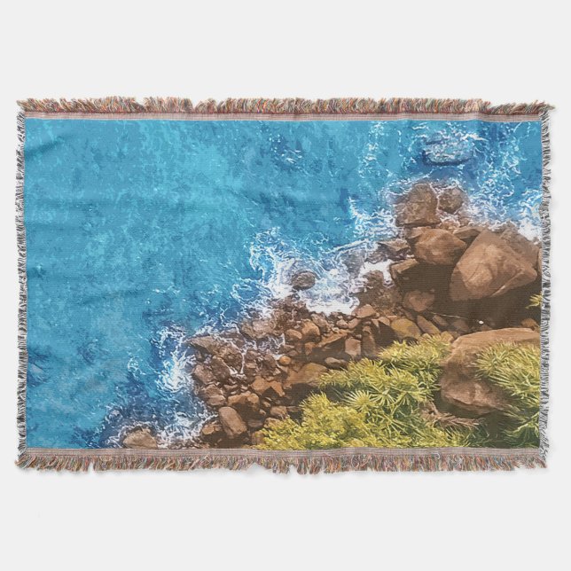 Couverture Rochers dans la mer, vue au-dessus 1 (Devant)
