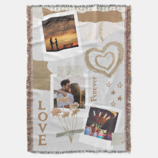 Couverture Romance de scrapbooking rustique avec cœurs et fle