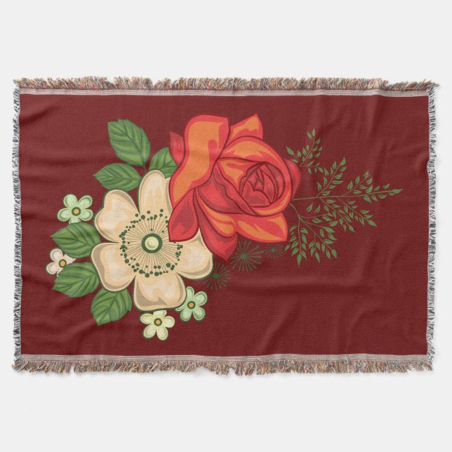 Couverture Rose rouge et marguerites (Devant)