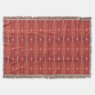 Couverture Rouge avec motif blanc