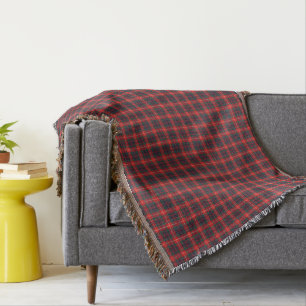 Couverture Rouge de Fraser de clan et tartan écossais modern